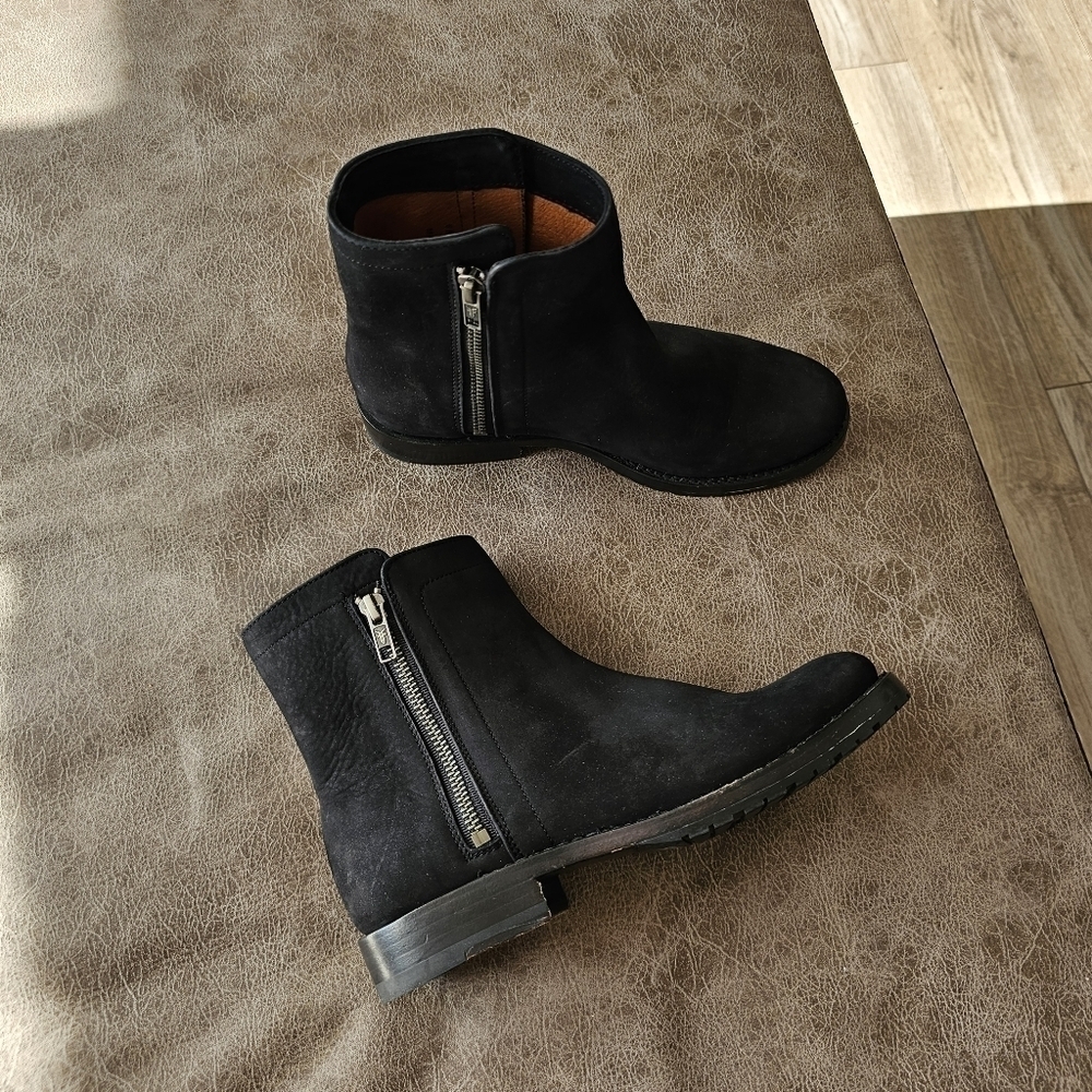 Frye Natalie Double Zip Leather Boots Size 6 - Picture 4 of 10